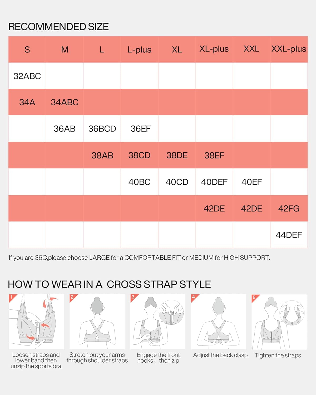 Zip Front Adjustable High Impact Sports Bras for Women Premium Quality Full Coverage Workout Running Removable Pads