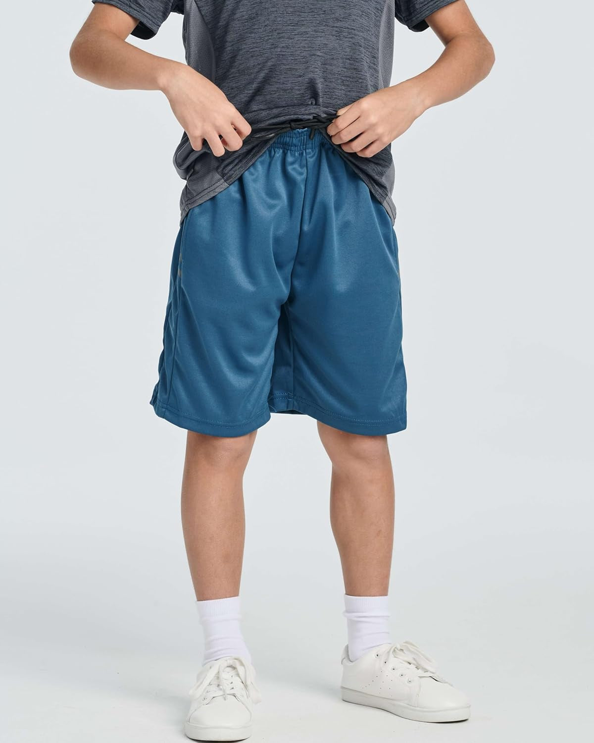 5 Pack: Boys' Athletic Basketball Shorts with Pockets - Youth Activewear (Ages 4-18)
