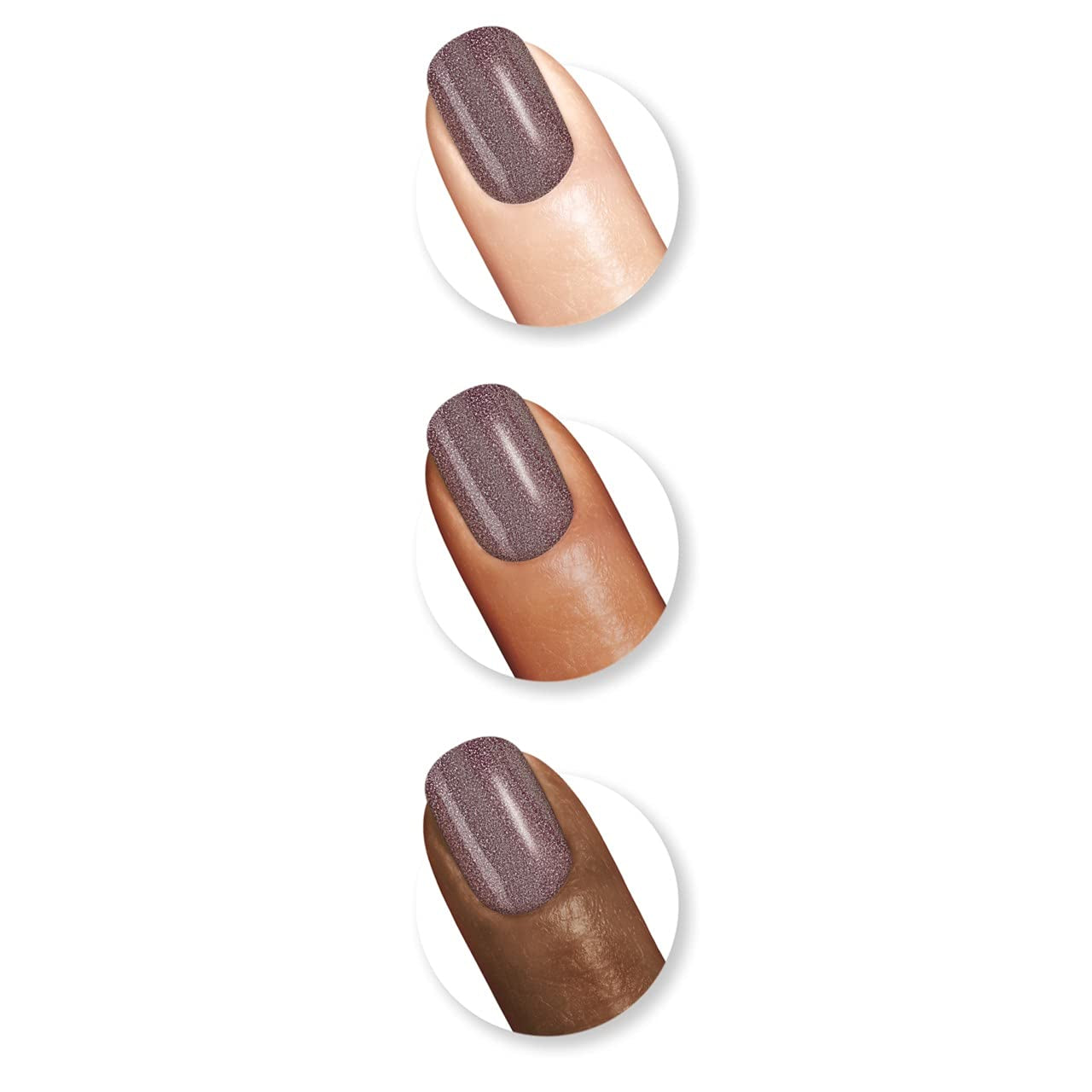 Miracle Gel™, Adrenaline Crush, Long Lasting, Gel-Like Formula, No UV Lamp Needed, Grey Glitter Nail Polish