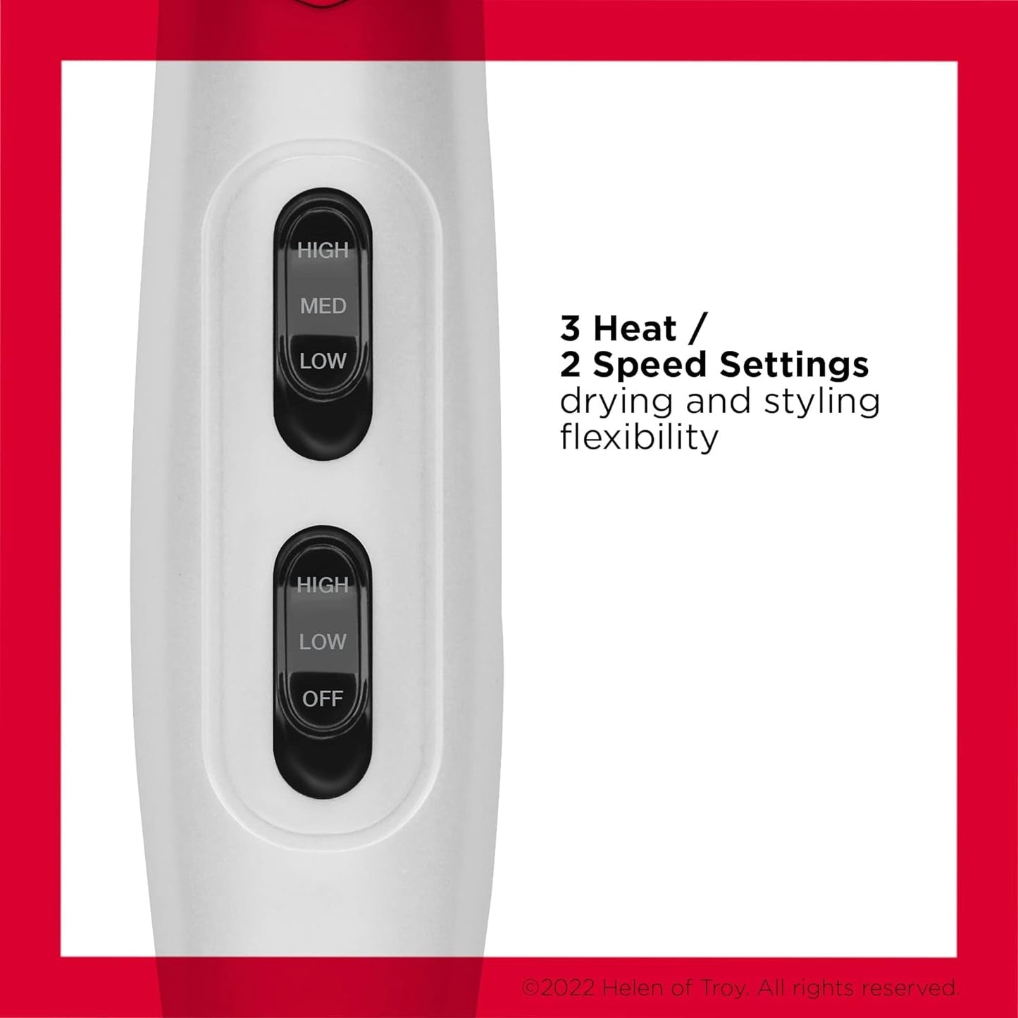 Volume Booster, Hair Dryer with Curl Enhancing Diffuser | Increase Volume, Decrease Frizz and Damage, Fast Drying, 1875 Watts (White)