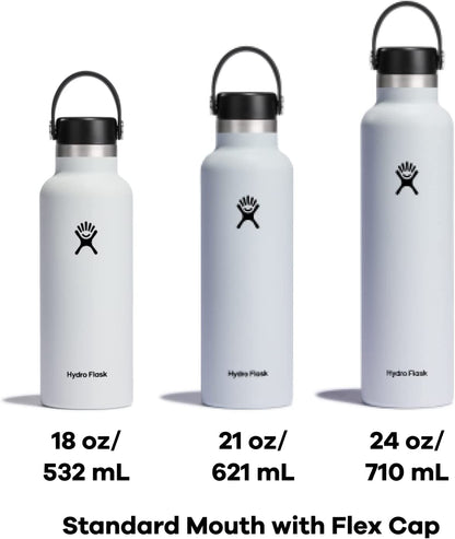21 Oz Standard Mouth with Flex Cap Stainless Steel Reusable Water Bottle Cactus - Vacuum Insulated, Dishwasher Safe, Bpa-Free, Non-Toxic