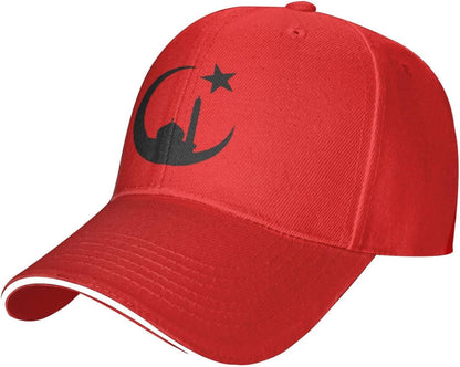 Funny-Muslim-Islam-Arabic-Islamic-Religious Allah God Be Gifts Dad Hat Men Baseball Cap for Men Dad Hat Trucker Hats Red