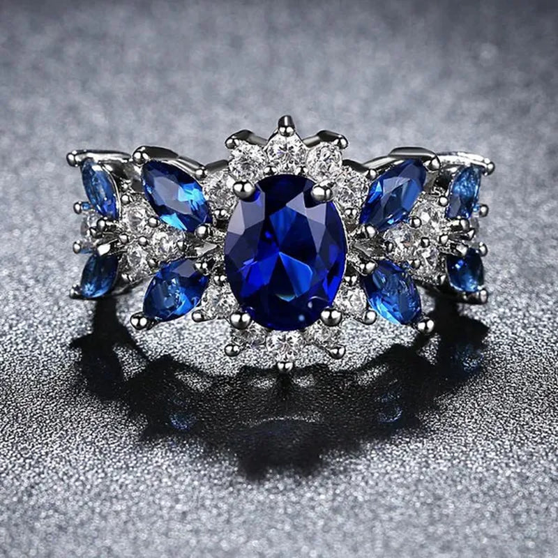 Colored Diamond Wedding Ring Diamond Engagement Ring Commitment Ring Cubic Zirconia Ring Jewelry Wedding Ring Anniversary Gift Wedding Ring Women's Ring