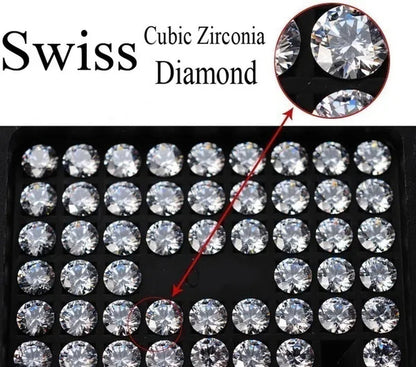CANDICE Hot Sale White Gold Plated Round CZ Stone Classic Women Wedding Necklace & Earrings Jewelry Set