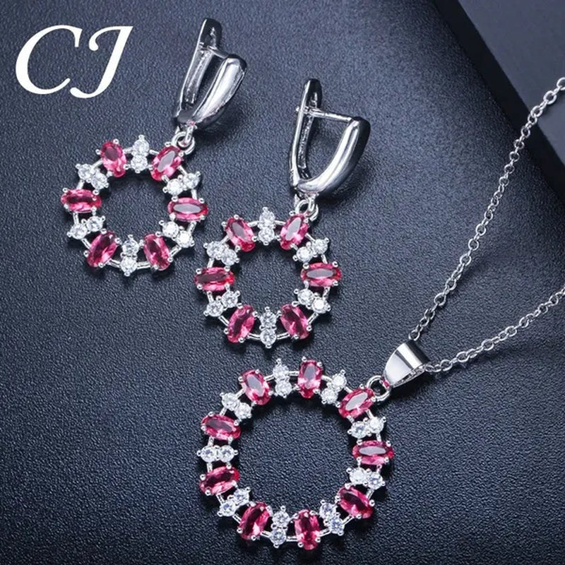CANDICE Oval Yellow Platinum Plated Costume Party Jewelry Set Fashion Hollow Out Round Dangle Necklace Hoop Earrings with Silver Plated for Women Accessories - WORLD TIME VISITS