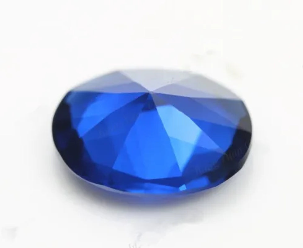 Blue Sapphire 1.75cts 6x8mm Oval Faceted Cut Shape AAAAA VVS Loose Gemstone