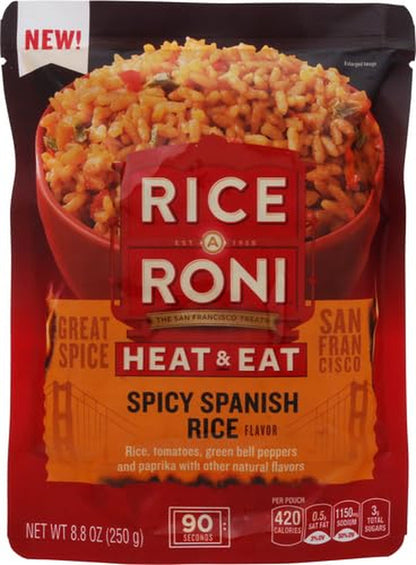 Heat Eat Spanish Rice Oz Packet, 8.8 Ounce - WORLD TIME VISITS