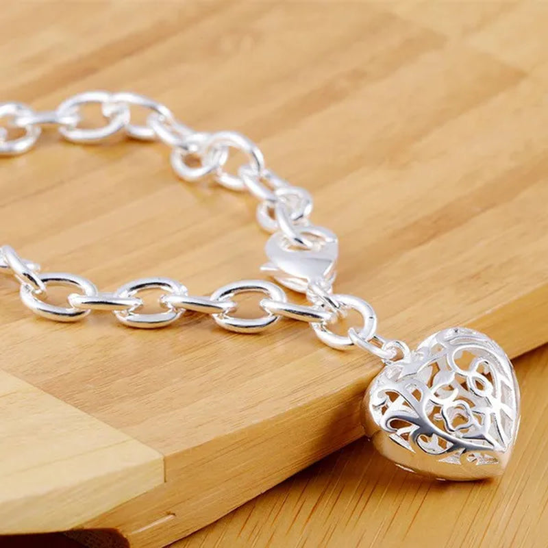 Fashion Jewelry Heart-Shape Chain Bracelets for Women