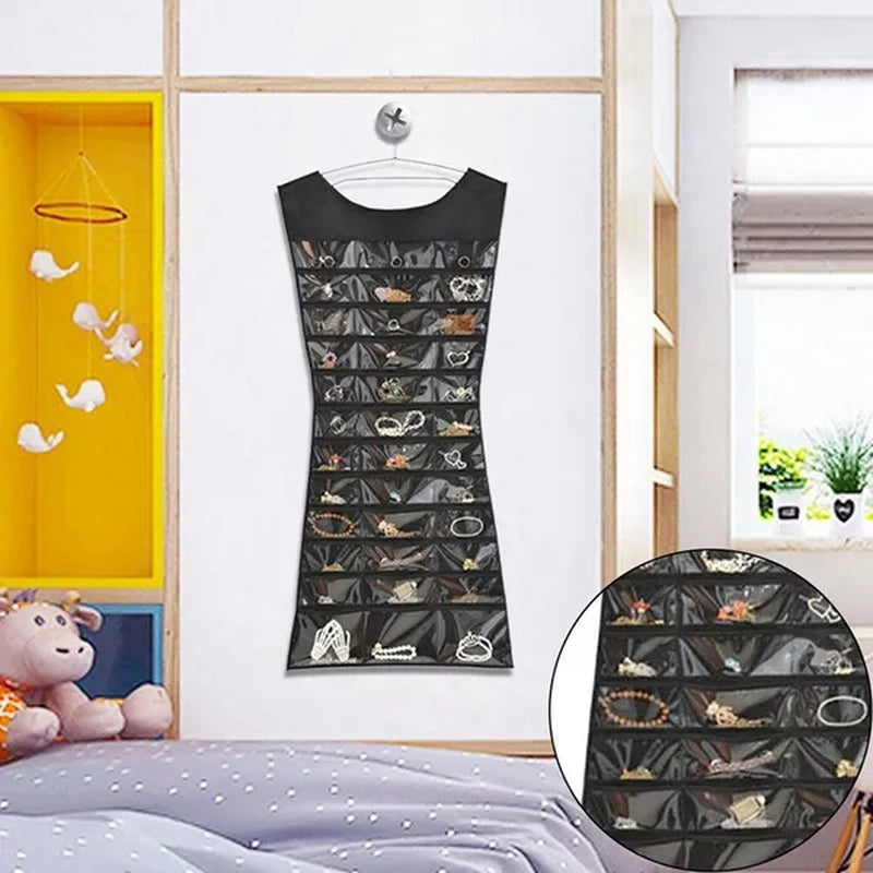 New Jewelry Large Hanging Storage Bag Jewelry Holder Necklace Bracelet Earring Ring Organizer Bag