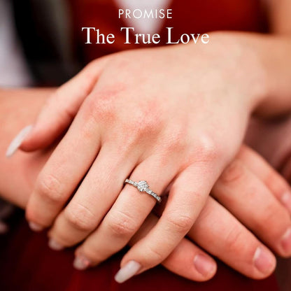 KRKC&CO Engagement Rings, Wedding Band with Moissanite Diamond, 1 Carat VVS1 Solitaire Clarity Stone, 925 Sterling Silver, Ideal for Women for Wedding, Anniversary and Proposal