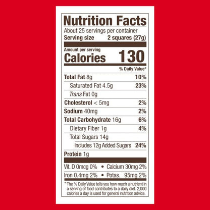 Premium Chocolate Assortment - Milk, Dark, Sea Salt, Caramel and 60% Cacao Squares, 23.8 Oz Bag