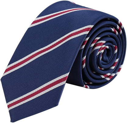 4 Packs Skinny Neckties for Men Boys, 2.35'' Wide Slim Ties in Different Textured Style Mixed Set