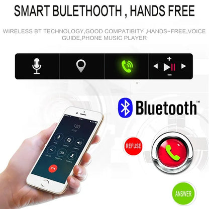 Podofo 4.1'' Car Radio 1Din Audio Stereo FM Bluetooth Steering Wheel Remote Control Car Player