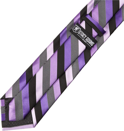 Men'S Microfiber Stripped Tie Set