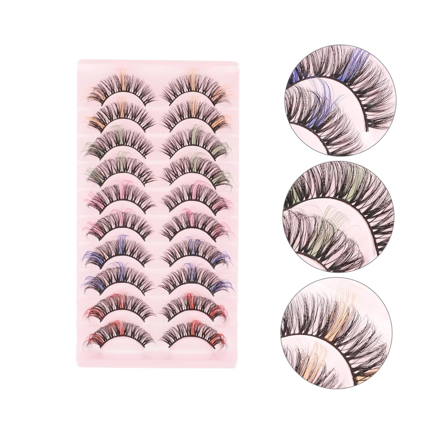 50 Pairs Dd Volume False Eyelashes Cosmetic Eyelashes Fake Eyelashes Natural Look Fake Eyelash for Women Natural Eyelashes Eyelash Extension Colored Eyelashes Girl Curly Extend - WORLD TIME VISITS
