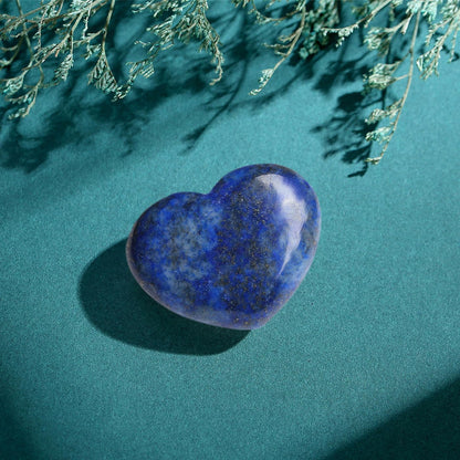 45 Mm Lapis Lazuli Stone Large Heart Stone Healing Crystals Natural Crystal Heart Reiki Gemstone Polished Heart Shaped Rocks Meditation Mothers Day Crystal Gifts for Mom Her