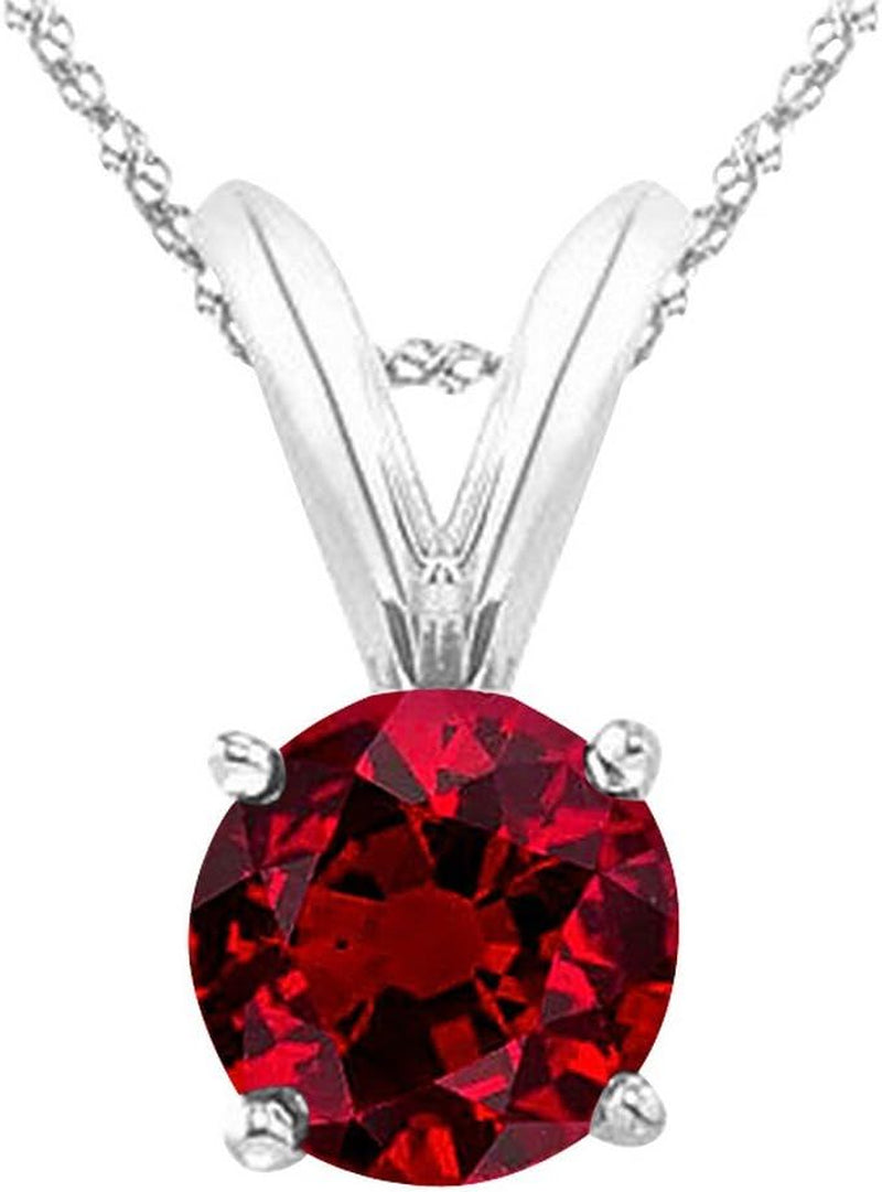 1/2 to 5 Carat round Natural Real Tanzanite/Sapphire/Ruby/Emerald/Black/Brown/Blue Diamond Pendant Necklace AAA Quality