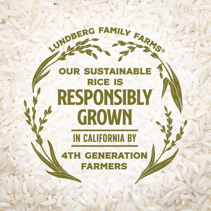 Jasmine Rice, Long Grain White Rice - Non-Sticky, Fluffyaromatic Rice, Sustainably Grown in California, Pantry Staples, Chip Clip Included, 32 Oz