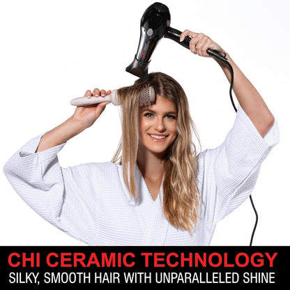 Dynamic Hair Dryer, Blow Dryer for Smooth & Voluminous Hair, Comb-Attachment & Air Concentrating Nozzle for Faster Styling, Low Noise