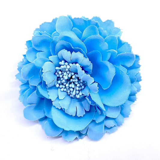 Hair Flower Clips Brooch Boutique Hair Accessories Bohemia Hairpins for Women Girls (Lake Blue)