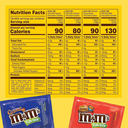 Original, Peanut, Peanut Butter & Caramel Fun Size Bulk Easter Chocolate Candy, 30.35 Oz, 55 Ct, Bag