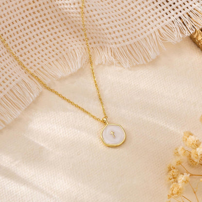 Cross Necklace for Women-Dainty Simple 14K Gold Plated Cross Pendant Cute Necklaces for Women Jewelry