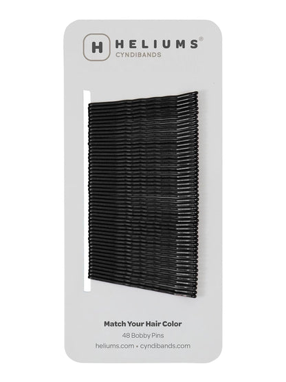 Bobby Pins - Black - 2 Inch Wavy Hair Pins, 48 Count