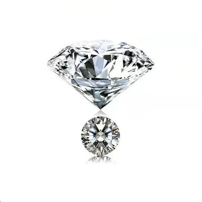 Luxury Moissanite D Color Round Shape VVS1 Excellent Clarity Natual Moissanite With GRA Certificate Report and Card (0.5Carat /1.0 Carat /2.0 Carat /3.0 Carat /4.0 Carat /5.0 Carat)