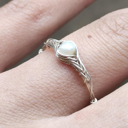 Pearl Rings for Women Sterling Silver Handmade by  (8)