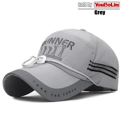 Extended Brim, Quick Drying Fabric, Reflective Strip and Windproof Rope, Outdoor Sport Baseball Cap. New Fashion Casual UV Proof Snapback Hats Suitable for Mountaineering and Fishing in Summer - WORLD TIME VISITS