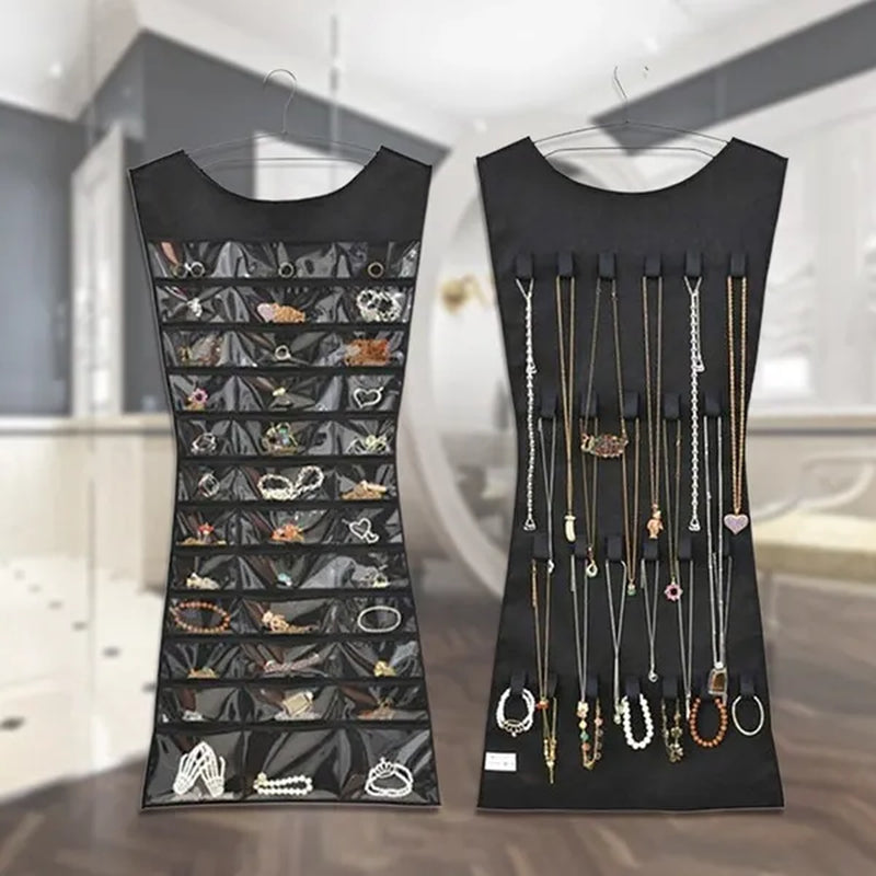 New Jewelry Large Hanging Storage Bag Jewelry Holder Necklace Bracelet Earring Ring Organizer Bag - WORLD TIME VISITS