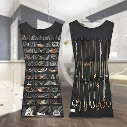 New Jewelry Large Hanging Storage Bag Jewelry Holder Necklace Bracelet Earring Ring Organizer Bag - WORLD TIME VISITS