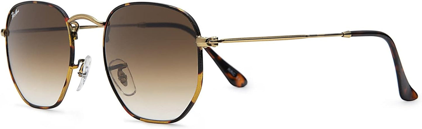 Small Square Sunglasses for Women Men 100% Real Glass Lens Hexagonal Frame