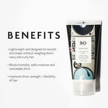 Turntable Curl Defining Cream | Lightweight Moisturizer for Defined + Shiny Curls | Vegan + Cruelty-Free | 5 Fl Oz - WORLD TIME VISITS