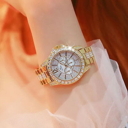 Fashion Women Watches Luxury Brand Watch Bracelet Quartz Diamond Rose Gold Ladies Wrist Watches For Women Wristwatch montre femme