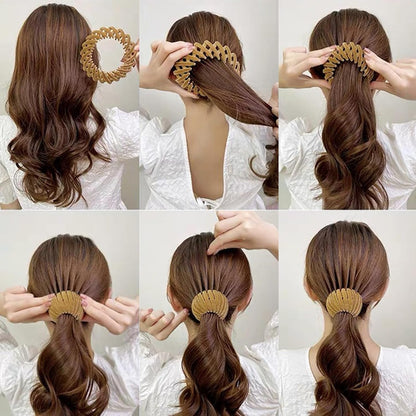 7PCS Women'S Hair Accessories, Bird Nest Magic Hair Clip with Hair Bun Clips