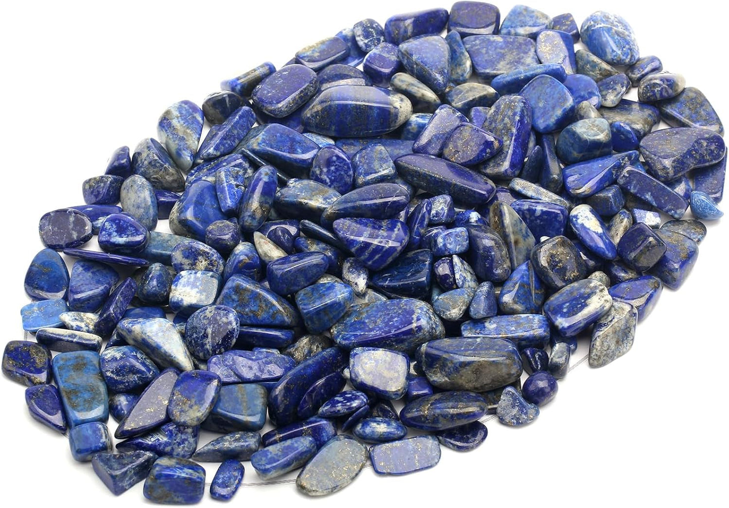 1 Lb Lapis Lazuli Tumbled Stone Chips Crushed Natural Crystal Quartz Pieces