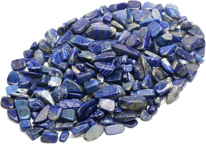 1 Lb Lapis Lazuli Tumbled Stone Chips Crushed Natural Crystal Quartz Pieces