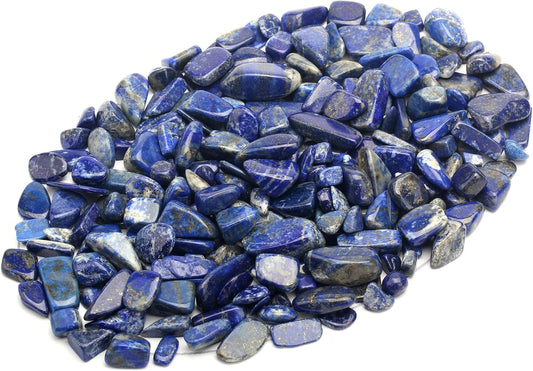 1 Lb Lapis Lazuli Tumbled Stone Chips Crushed Natural Crystal Quartz Pieces