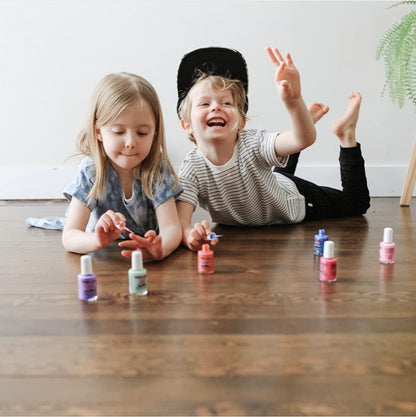 | 100% Non-Toxic Girls Nail Polish | Safe, Cruelty-Free, Vegan, & Low Odor for Kids | Mint to Be