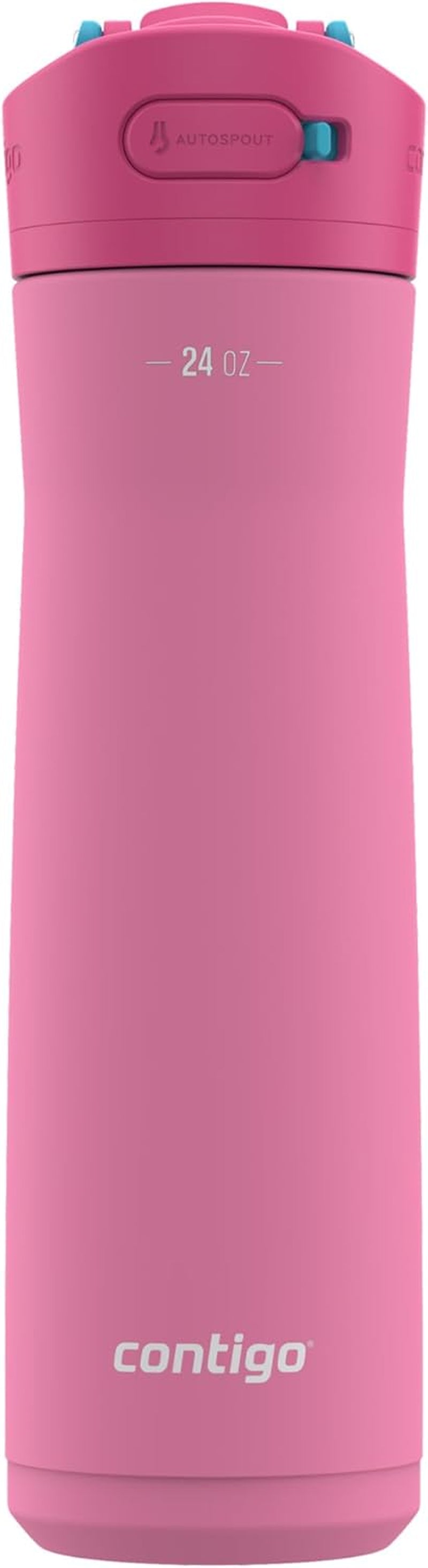 Ashland Chill 2.0 Stainless Steel Water Bottle with AUTOSPOUT Lid, 24 Oz, Azalea - WORLD TIME VISITS
