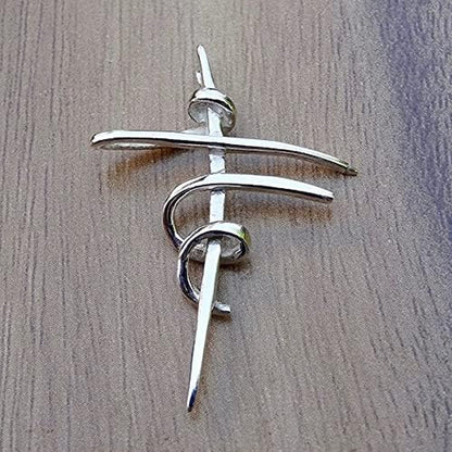 SALE! Cross Sterling Silver 925 Pendant Minimalistic Design Religious Unisex Jewelry