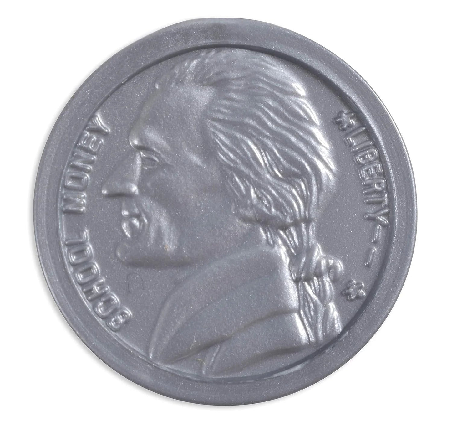 Play Quarters - Set of 100 Plastic Coins - Designed and Sized like Real US Currency - Teach Money Math with This Pretend Play Resource Master Coins