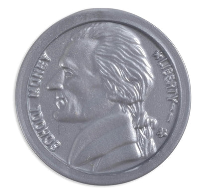 Play Quarters - Set of 100 Plastic Coins - Designed and Sized like Real US Currency - Teach Money Math with This Pretend Play Resource Master Coins