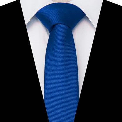 2.4" Solid Color Skinny Tie for Men Slim Necktie(6Cm)