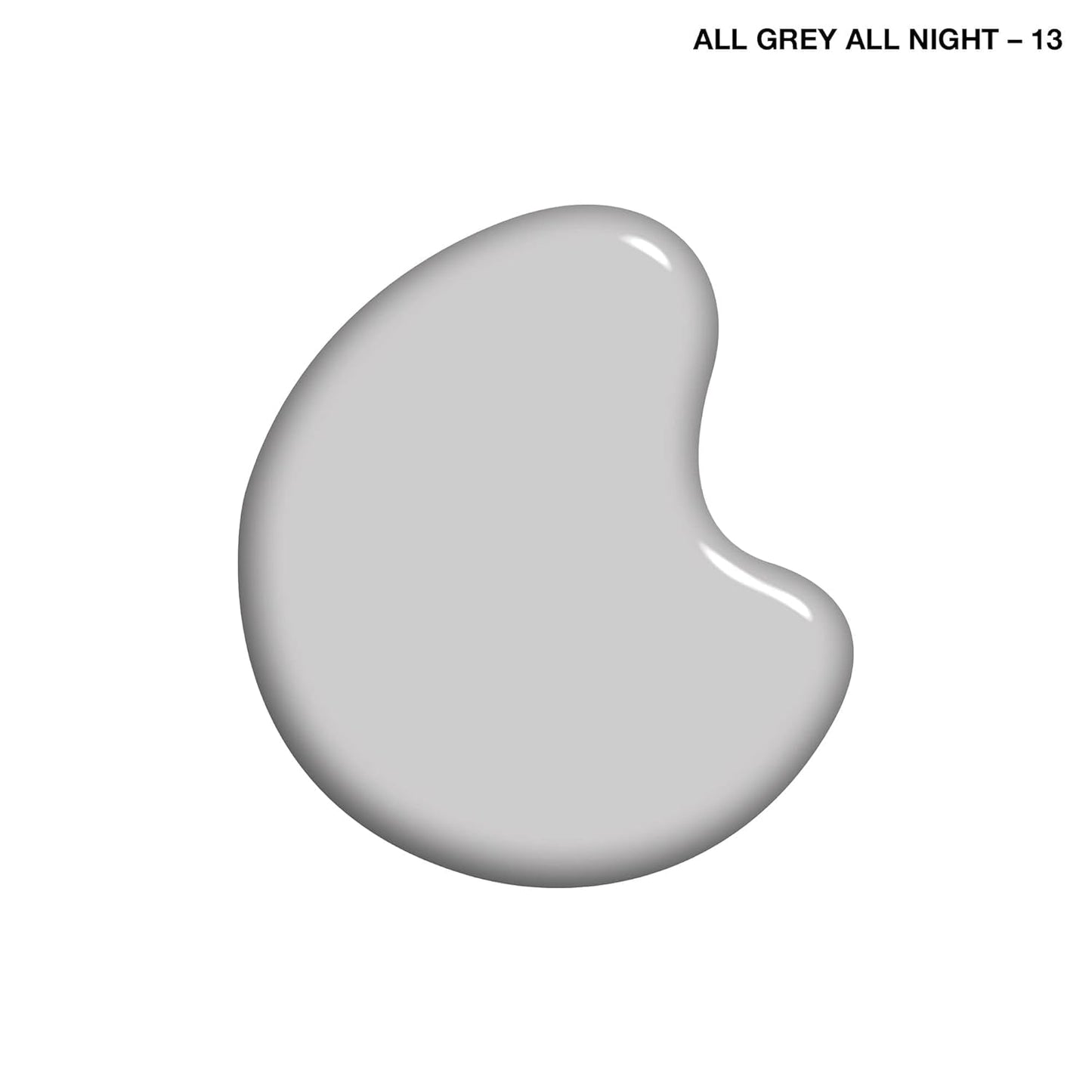 '- Complete Salon Manicure Nail Color, All Grey All Night 013, White to Black Collection