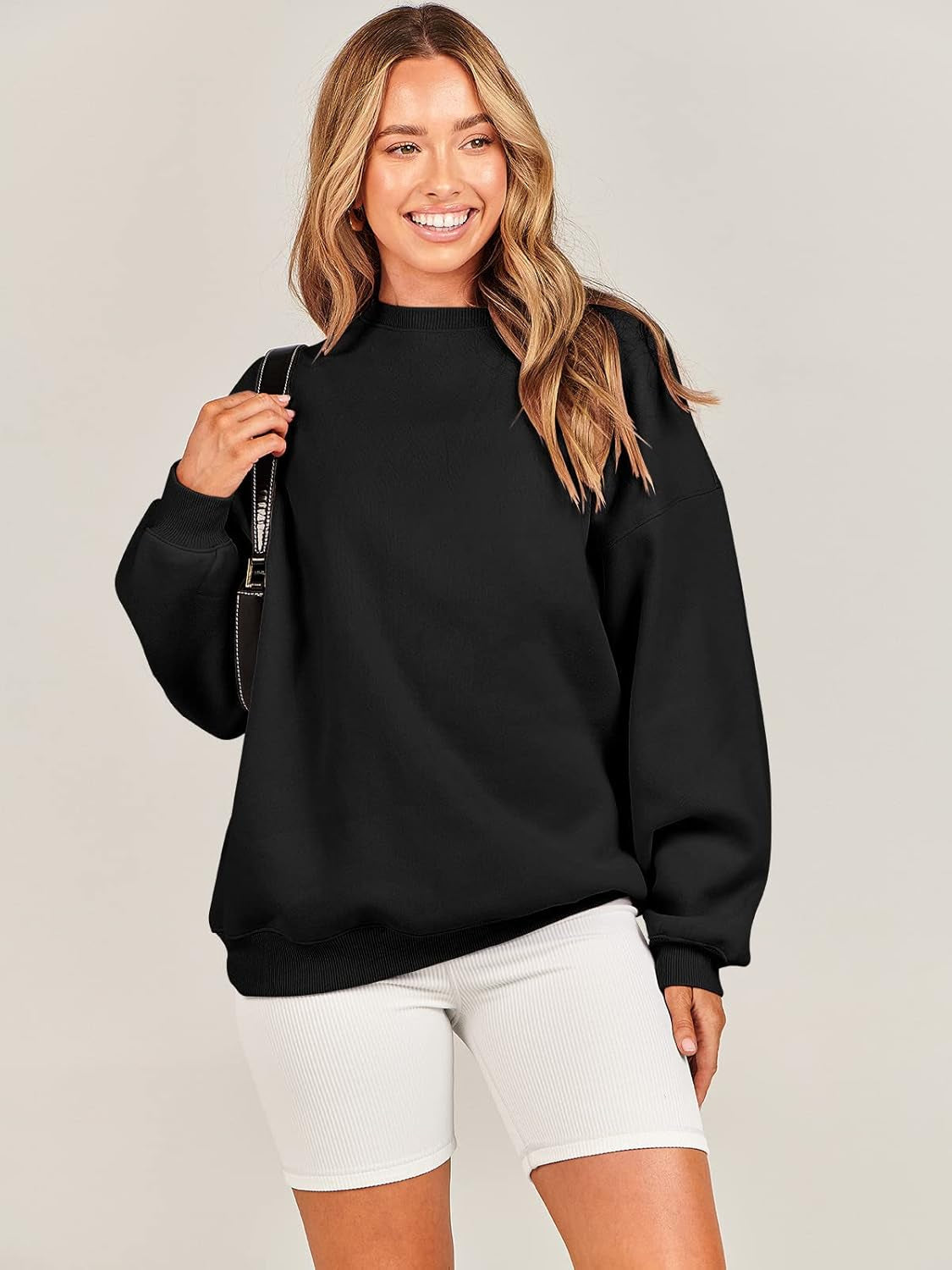 Sweatshirt for Women Oversized Crewneck Hoodies Fleece Casual Pullover Top Fall Fashion Outfits Clothes 2025