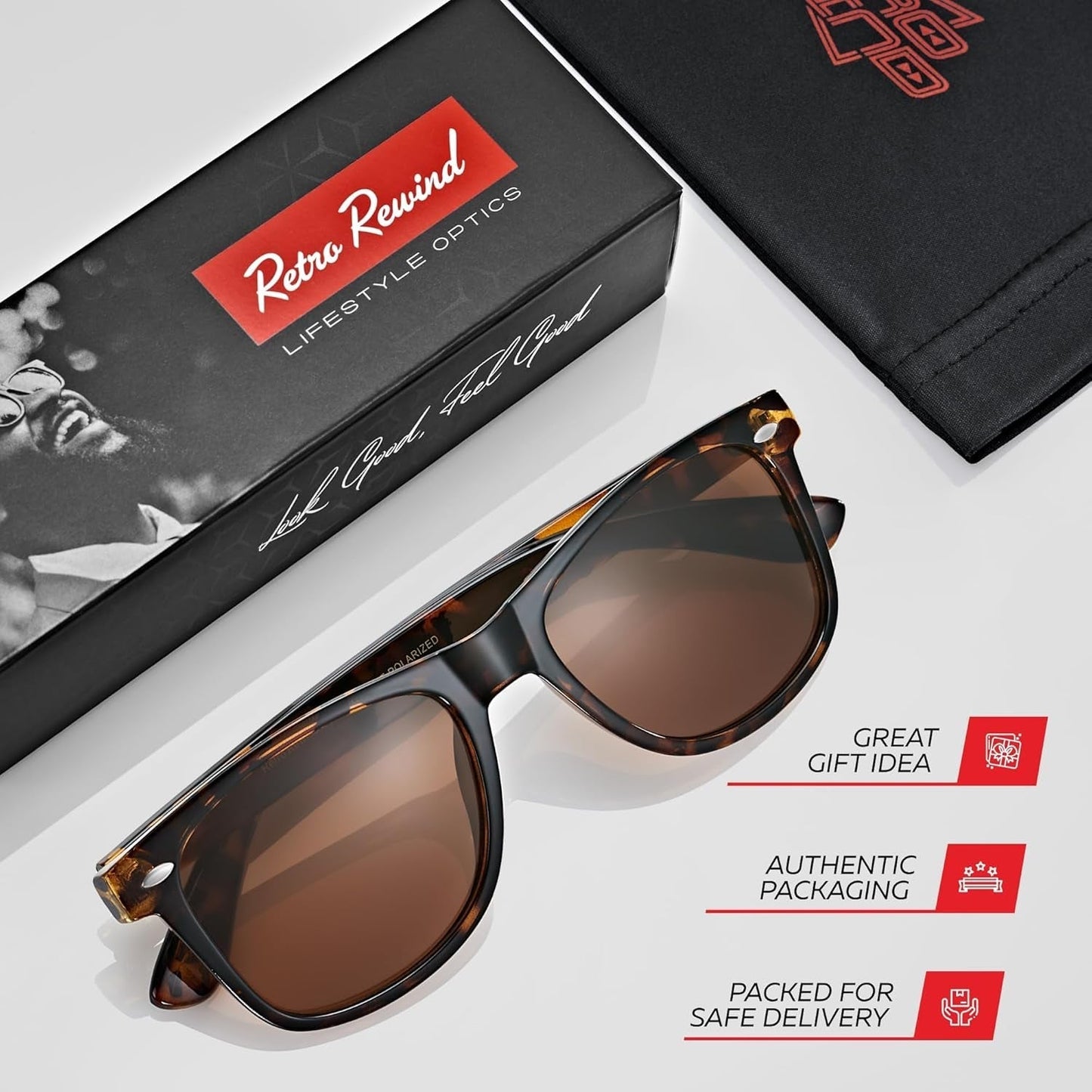 Polarized Sunglasses for Men and Women - UV Protection Classic Sun Glasses