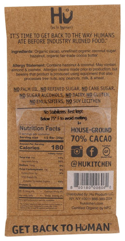 Kitchen, Bar Chocolate Hazelnut Praline, 2.1 Ounce