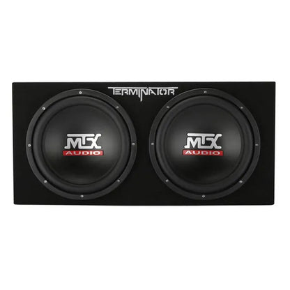 MTX TNE212DV 12-Inch 2000-Watt Max Car Audio Dual Loaded Subwoofer Box Enclosure